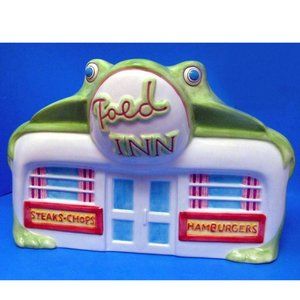 Toed Inn Frog Toad Cookie Jar Vintage